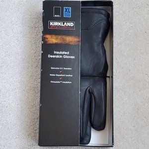 Kirkland Signature Men's Insulated Deerskin Gloves
